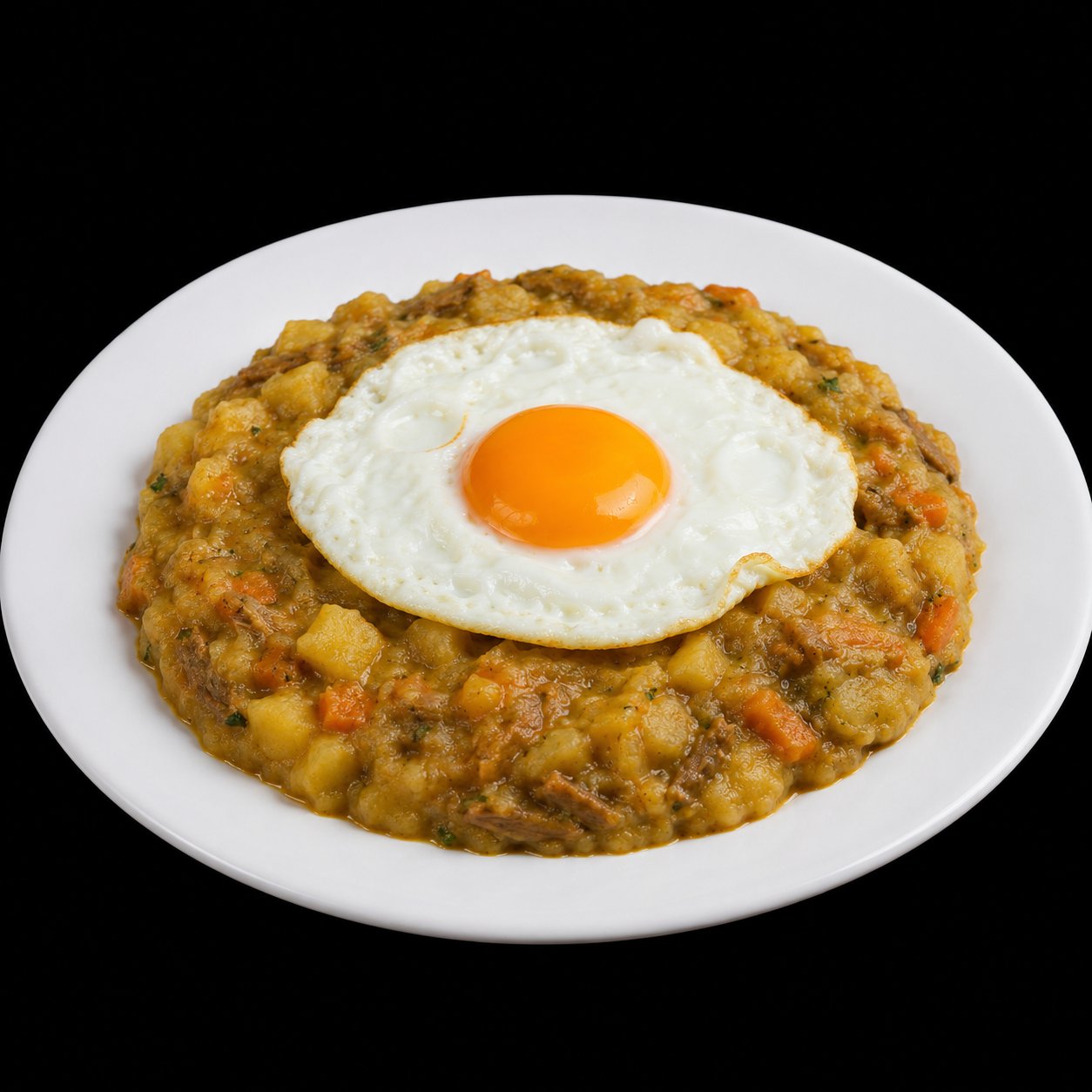 Charquicán con huevo