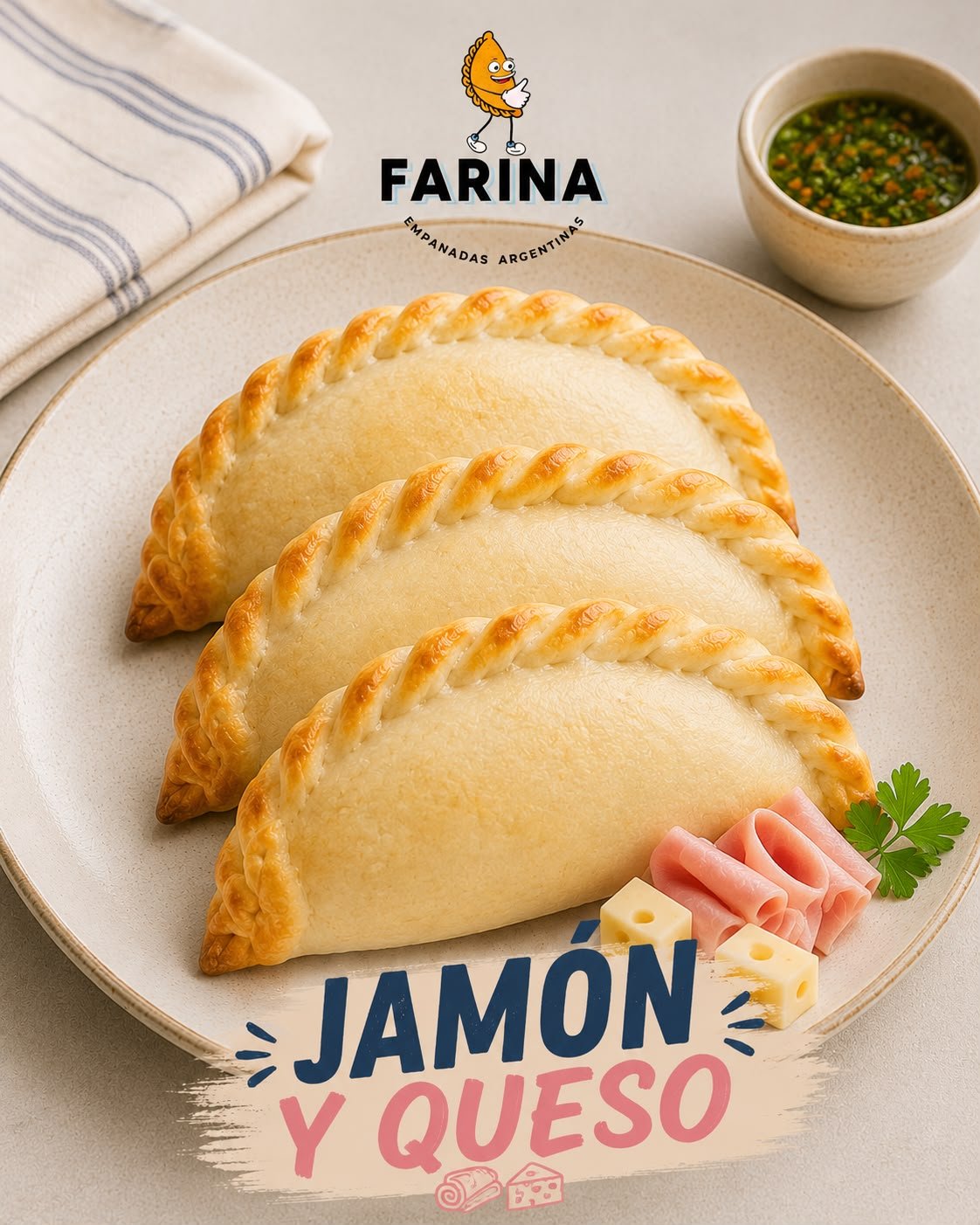 EMPANADA JAMÓN Y QUESO
