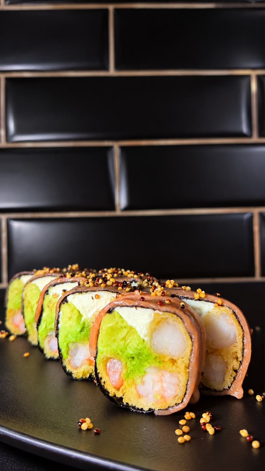 Roll sin arroz ebi furai