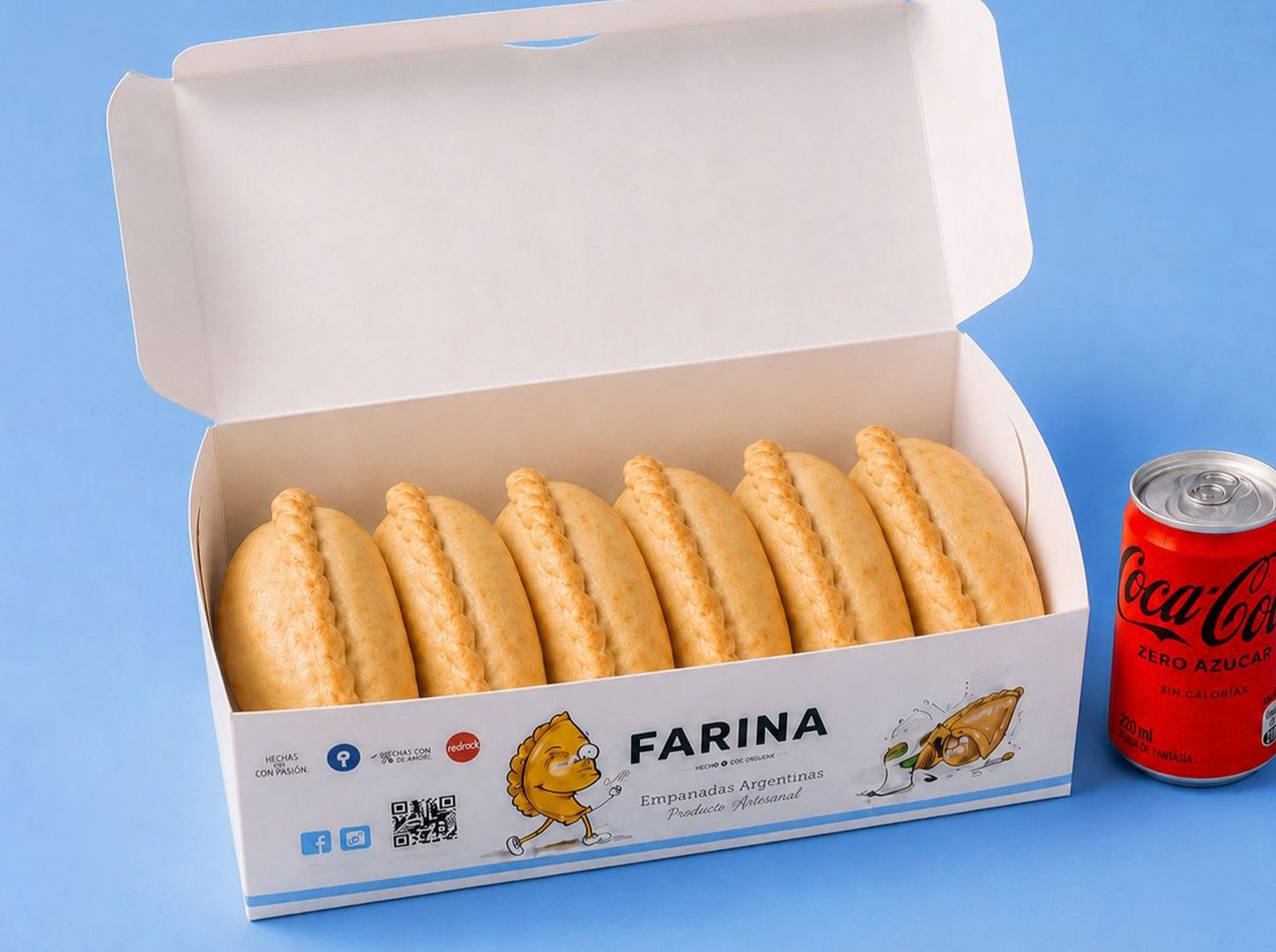 6 empanadas + bebida