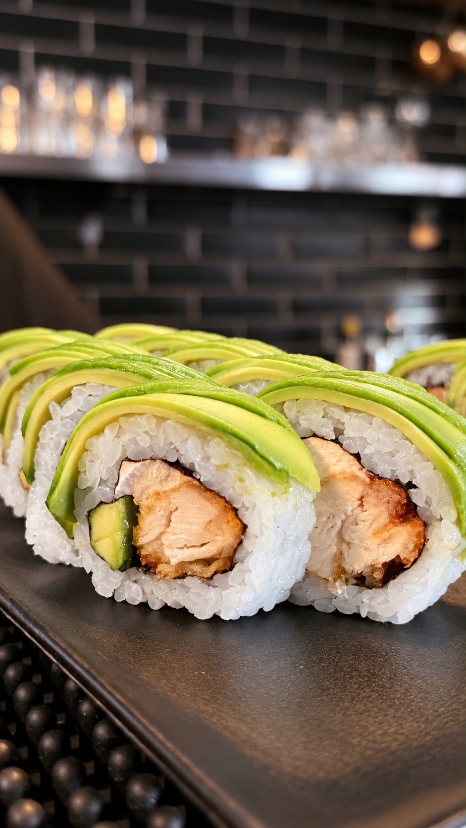 Avocado tori roll