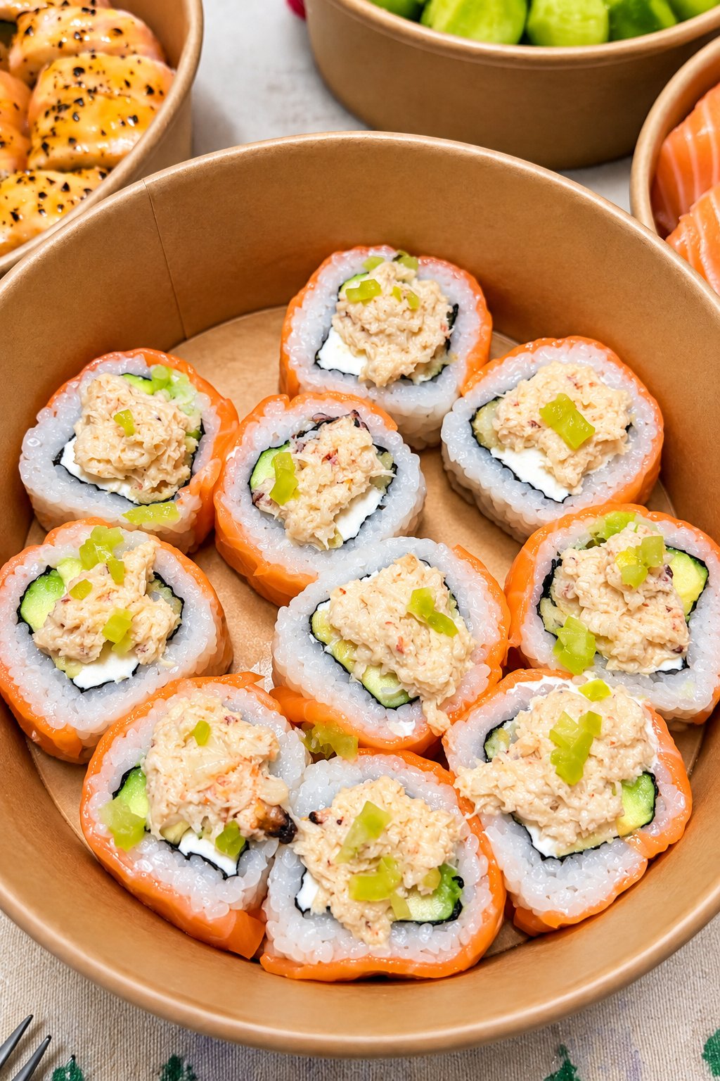 Jaiba trufado roll nikkei